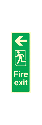 Fire exit left sign