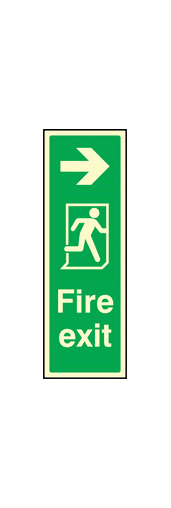 Fire exit right sign