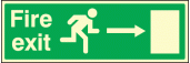 Fire exit right sign