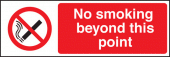 No smoking beyond this point sign