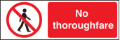 No thoroughfare sign