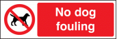 No dog fouling sign