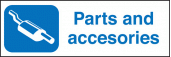 Parts & accessories sign