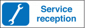 Service reception sign