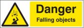 Danger falling objects sign