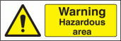 Hazardous area sign