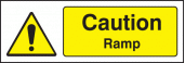 Caution ramp sign