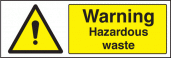 Hazardous waste sign