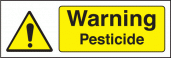 Pesticide sign