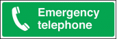 Emergency telephone sign