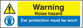 Warning noise hazard sign