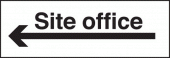 Site office arrow left sign