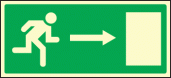 Fire exit right sign