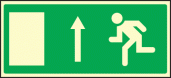 Fire exit up sign