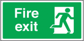 Final fire exit right sign