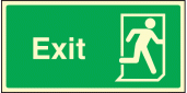 Exit right symbol sign