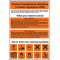 COSHH Control substances hazardous to health poster 58117